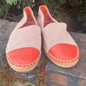 Tory Burch Color Block Espadrille Leather and Canvas